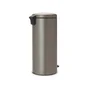 Poubelle De Cuisine 30 L À Pédale Brabantia Époxy Platinium