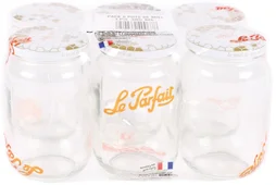 Pack de 6 pots de miel 385ml couvercle to diam.63mm dore Le Parfait