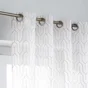 Voilage Tamisant, Amber Blanc/Or L.140 X H.250 Cm