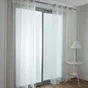 Voilage Tamisant, Amber Blanc/Or L.140 X H.250 Cm