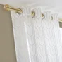 Voilage Tamisant, Amber Blanc/Or L.140 X H.250 Cm