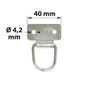 Lot De 2 Anneaux De Tirage Acier Zingué, H.60 X L.40 X P.12 Mm