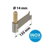 Gond À Sceller Inox Brossé, Ø14 X H. 110 Mm