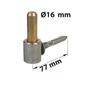 Gond À Visser Inox Brossé, Dia. 16 X Ht. 77 Mm