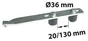Guide Acier Zingué, H.40 X L.300 X P.40 Mm