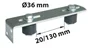 Guide Acier Zingué, H.300 X L.40 X P.70 Mm