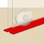 Rail De Guidage Acier Galvanisé, H.20 X L.2000 X P.70 Mm