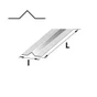 Rail De Guidage Acier Galvanisé, H.20 X L.2000 X P.70 Mm