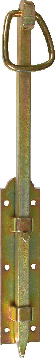 Verrou De Barrière Acier Zingué, H.40 X L.5 X P.3 Mm
