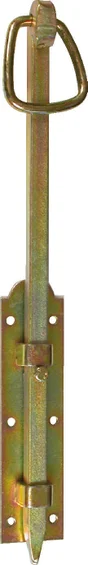 Verrou De Barrière Acier Zingué, H.40 X L.5 X P.3 Mm