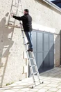 Echelle Télescopique Aluminium Hailo 13 Échelons H.3.8 M