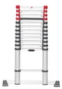 Echelle Télescopique Aluminium Hailo 13 Échelons H.3.8 M