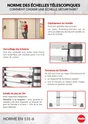 Echelle Télescopique Aluminium Hailo 13 Échelons H.3.8 M