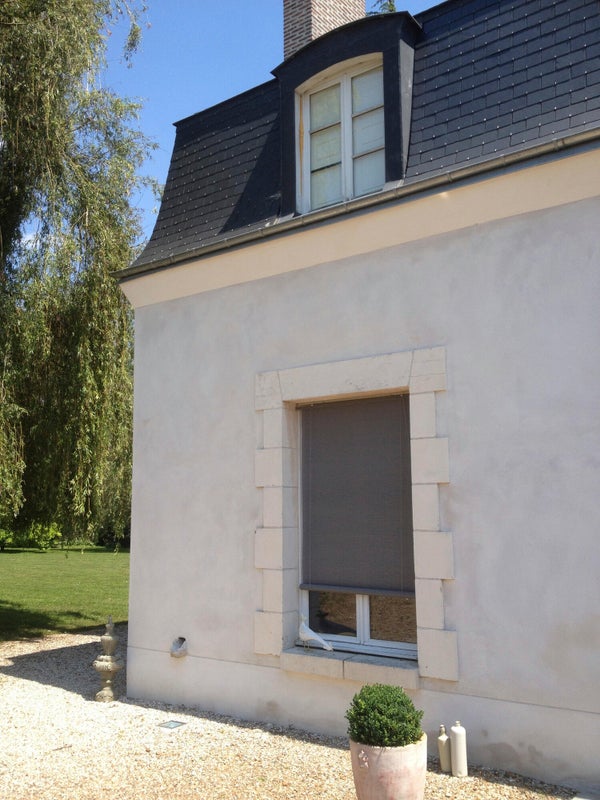 Store Enrouleur Tamisant Bois Tissé, Brun Taupe N°3, 100/110 X 200 Cm