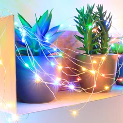 Guirlande électrique 7.5 m lumineuse de Noël Microled, 150 leds multicouleur