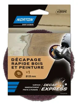 Disque décapant rapide bois et peinture Decap Express, NORTON, diam. 125 mm