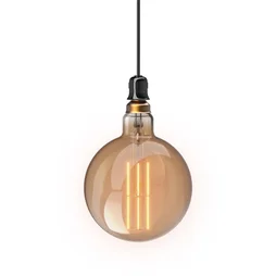 Ampoule filament LED compatible variateur, globe 200mm E27, 8W = 800Lm 1800K