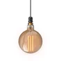 Ampoule filament LED compatible variateur, globe 200mm E27, 8W = 800Lm 1800K