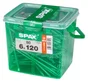 Lot De 80 Vis Acier Tête Plate Spax, Diam.6 Mm X L.120 Mm