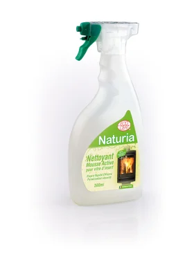 Nettoyant mousse pour vitres d'inserts, NATURIA, 500 ml