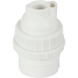 Douille électrique à vis B22 en nylon, blanc
