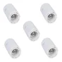 Lot de 5 douilles électriques automatique B22 polyamide, Blanc