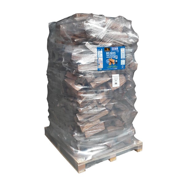 Bois bûches hêtre-chêne-charme-frêne, WOODSTOCK, 2 m³ L. 30 cm