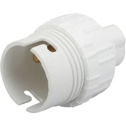 Lot De 3 Douilles Électriques B22 A Baïonette Pvc Blanc Zenitech