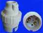 Lot De 3 Douilles Électriques B22 A Baïonette Pvc Blanc Zenitech