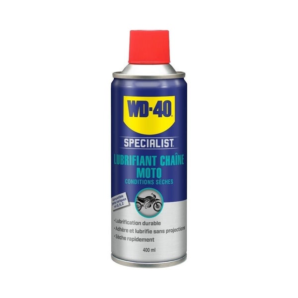 LUBRIFIANT CHAINE MOTO CONDITION SECHE WD40 400ML