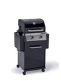 Barbecue au gaz - 130 x 55 x 114 cm - NATERIAL Kenton, 2 brûleurs, noir