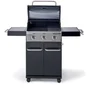 Barbecue au gaz - 142 x 55 x 114 cm - NATERIAL Kenton, 3 brûleurs, noir