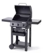 Barbecue au gaz - 114 x 55 x 114 cm - NATERIAL Alton, 3 brûleurs, noir