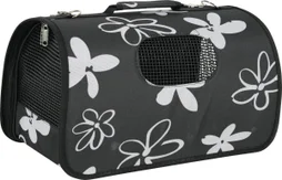 Panier transport chien / chat flower m noir