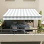  Store banne manuel 2.95 x 2 m Calima blanc, toile polyester blanc gris 