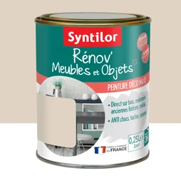 Peinture meuble et boiserie Rénov SYNTILOR beige poudré mat 250 ml