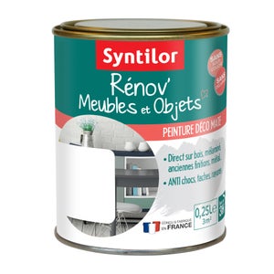 Peinture meuble et boiserie Rénov SYNTILOR blanc mat 250 ml