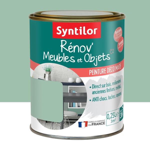 Peinture meuble et boiserie Rénov' SYNTILOR vert poésie mat 250 ml