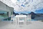 Chaise de jardin Grafik en résine injectée blanc