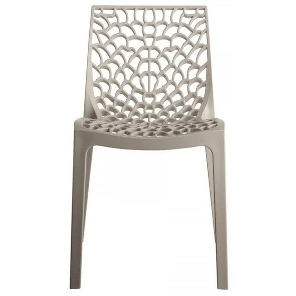 Chaise de jardin en polypropylène Grafik taupe