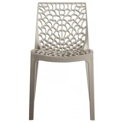 Chaise de jardin en polypropylène Grafik taupe