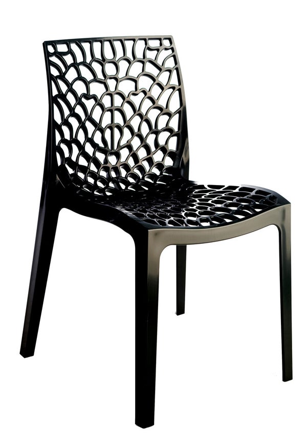 Chaise de jardin en polypropylène Grafik anthracite