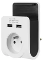 Chargeur Usb Sans Câble Compact, 1 Prises Blanc Lexman