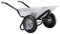Brouette 2 roues acier galvanisé Aktiv excellium twin HAEMMERLIN, 100l, 150kg