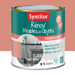 Peinture Meuble Et Boiserie Rénov' Syntilor Rose Blush  Mat 0.5 L