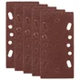 Lot de 5 patins abrasifs DEXTER grains 40, 93 x 185 mm