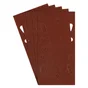 Lot de 5 papiers abrasifs, DEXTER, l.93 x L.185 mm grain 80