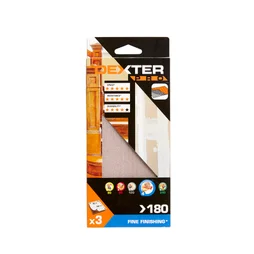 Lot De 3 Patins Abrasifs Dexter Pro, 93X185 Mm, Grains 180