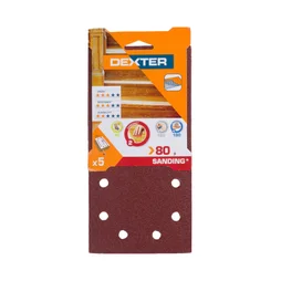 Abrasif Vibrante 115X230 Grain 80 Lot De 5 Dexter