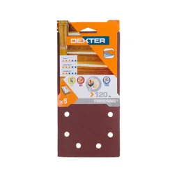 Abrasif Vibrante 115X230 Grain120 Lot De 5 Dexter